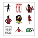 Mo Salah Lovers Vinyl Sticker Pack Reusable &amp; Waterproof