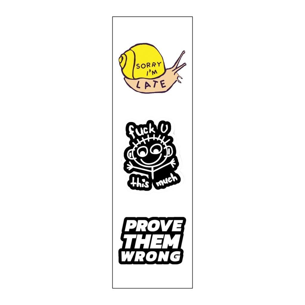Prove Them Wrong Vinyl Sticker Pack Reusable &amp; Waterproof
