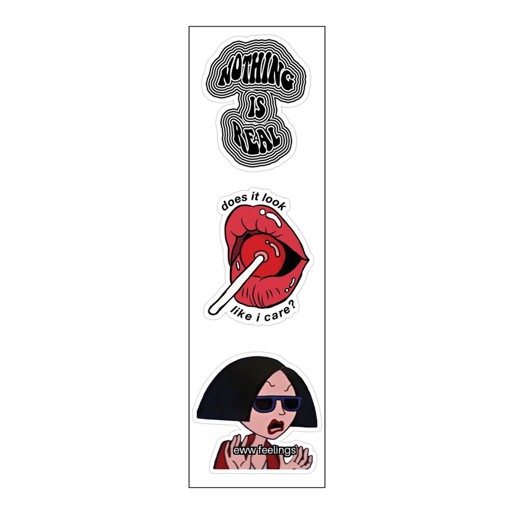 No thing Is Real Vinyl Sticker Pack Reusable &amp; Waterproof