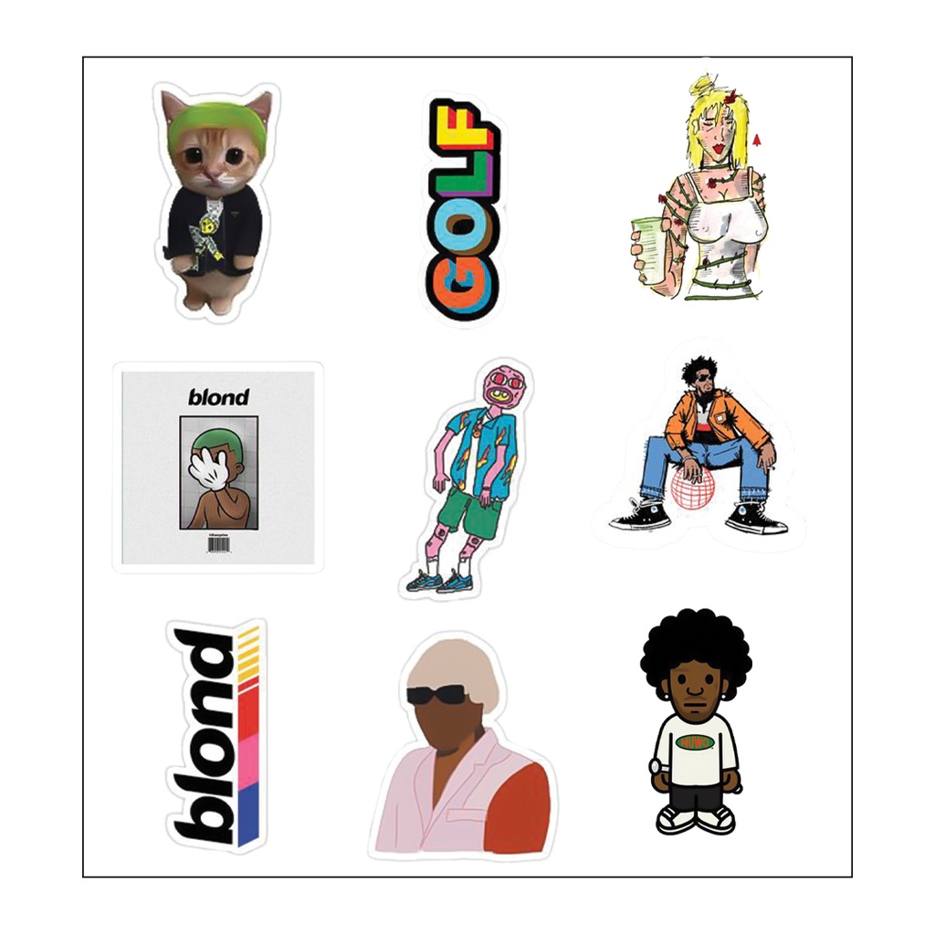 Brent Faiyaz Lovers Vinyl Sticker Pack Reusable &amp; Waterproof