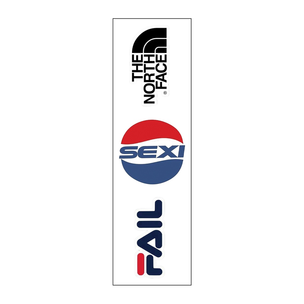 The North Face Vinyl Sticker Pack Reusable &amp; Waterproof