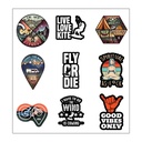Fly Or Die Vinyl Sticker Pack Reusable &amp; Waterproof