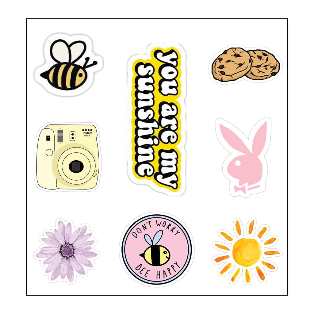 You Are My Sunshine Vinyl Sticker Pack Reusable &amp; Waterproof