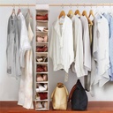 شماعة ومنظم للملابس والاحذية والشنط داخل الدولاب 10 ارفف وتربروف للحفاظ عليها من التكسير والأتربة