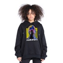 Humanity هودي اوفر سايز قطن باللون الأسود