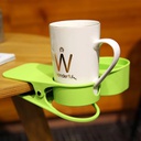 مشبك حامل الأكواب والمجات للمكتب بطبق جانبي