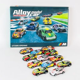 [HH00016624] مجموعة عربيات سباق رياضية ميني للاطفال 12 قطعة