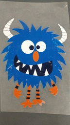 [HH00016723] Blue Monster print