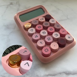[HH00016854] الة حاسبة بشاشة ديجيتال وازرار كبيرة للمكتب بتصميم ملون جذاب