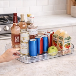 [HH00016881] منظم اكليريك دوار  360 بقاعدة ثابتة لتنظيم ادوات المطبخ والتلاجة