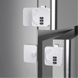 [HH00017141] قفل امان لاصق برقم سري للدواليب والادراج والثلاجة لحماية الاطفال