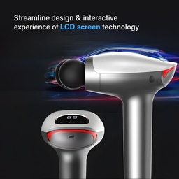 [HH00018334] جهاز تدليك مزدوج الرأس يأتى مع 8 رؤوس 10 سرعات بطارية قابله لاعاده الشحن