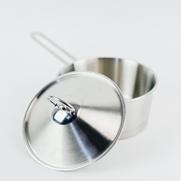 [HH00018835] كسرولة استانليس ستيل بغطاء ويد لسهولة الحمل مقاس 20سم 2.50 لتر