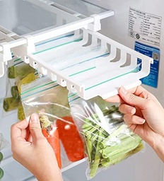 [HH00018863] رف تخزين معلق للثلاجة مزود بجزء قابل للسحب مع 10 اكياس بسحاب لحفظ الطعام