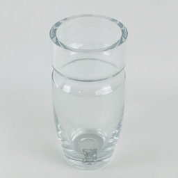 [HH00018964] فازة زجاج شفاف لتجديد ديكور البيت مقاس 14 * 30 سم