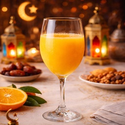 [HH00018979] طقم كاسات 6 قطع زجاج شفاف لتقديم العصائر والمشروبات