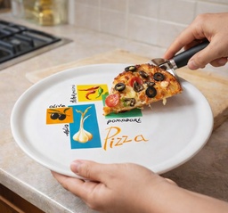 [HH00018993] طبق بورسلين لتقديم البيتزا  32 سم