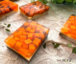 [HH00019001] صابونة القهوة بالبرتقال للبشرة - 110 جرام