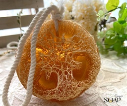 [HH00019012] صابونة الليفة العطرية للجسم برائحة الفانيليا - 240 جرام