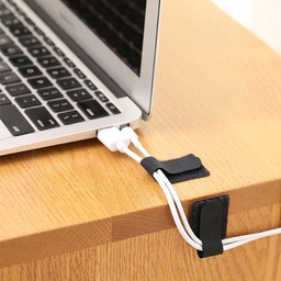 [HH00019246] عرض 4 سكوتش مجمع ومنظم للأسلاك والكابلات بلزق دبل فيس للتثبيت علي الحائط والمكتب