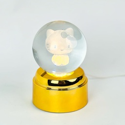 [HH00019274] بلورة كريستال ثلاثية الابعاد بتصميمات مختلفة بقاعدة قابلة للفصل