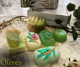 [HH00019316] بوكس صابون للوجه والجسم بروائح خلاصة زيت الزيتون - 6 قطع