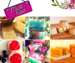 [HH00019317] بوكس صابون للوجه والجسم بالروائح  الممزوجة المختلفة - 6 قطع