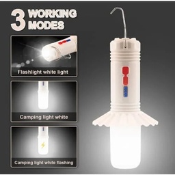 كشاف ومصباح شمسي للتخييم والرحلات والحدائق