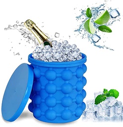 [HH00001584] صانع مكعبات ثلج ومبرد للعصائر والمشروبات بغطاء من السيليكون