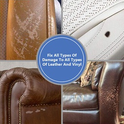 [HH00004590] طقم إصلاح الجلود والفينيل 7 ألوان للملابس والمفروشات والسيارات متعدد الأستخدام