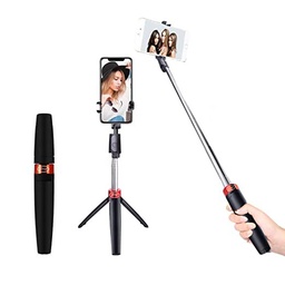 [HH00004787] سيلفي ستيك وترايبود ثلاثي الارجل قابل للطي والدوران لألتقاط أفضل الصور والفيديوهات