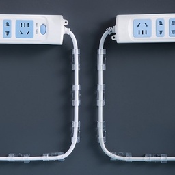 [HH00005075] بديل الكلبسات الإصدار الجديد منظم للأسلاك والكابلات بلزق دبل فيس للتثبيت علي الحائط والمكتب  20 قطعة