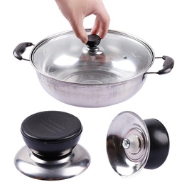 [HH00005264] مقبض غطاء الحلة والطاسة من الاستانليس والبلاستيك لمنع وصول الحرارة سهل التركيب والفك