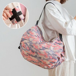 شنطة تسوق وسفر جامبو لحمل جميع المشتريات والمتعلقات قابلة للطي بيد لسهولة الحمل باشكال مختلفة