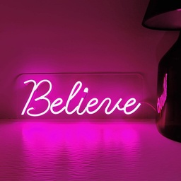 [HH00005763] Believe Neon Led Light Sign Art Decor 30*40‎
