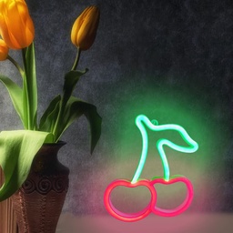 [HH00005784] Cherry Fruit Neon Led Light Sign Art Decor 45*35 Cm