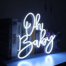 [HH00005792] Oh Baby Neon Led Light Sign Art Decor
