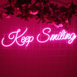 [HH00005797] Keep Smiling Neon Led Light Sign Art Decor