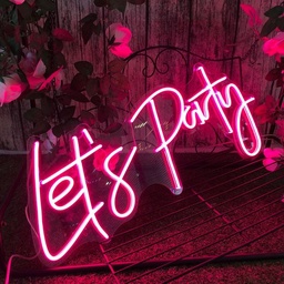 [HH00005798] Let's Party Neon Led Light Sign Art Decor ‎