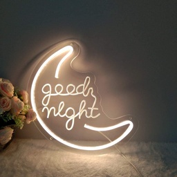 [HH00005799] Good Night Moon Neon Led Light Sign Art Decor