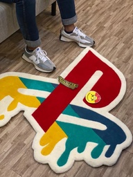 [HH00005843] Play Station Logo Fluffy Bedroom Rug