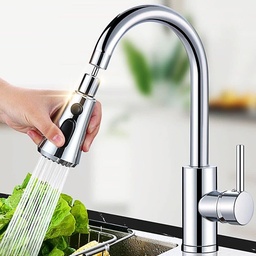 [HH00006284] وصلة حنفية دوارة للتحكم في وصول الماء لجميع الاركان بثلاث أنظمة رش لأحواض المطبخ والحمام