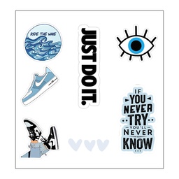 Motivational Words Vinyl Sticker Pack Reusable &amp; Waterproof