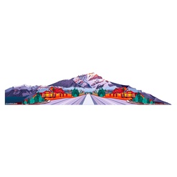 [HH00006796] The Alps Mountains Vinyl Sticker Reusable &amp; Waterproof For Water Bottles