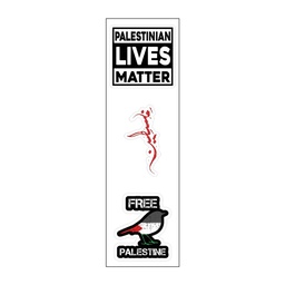 [HH00007599] Palestinian Live Matter Vinyl Sticker Pack Reusable &amp; Waterproof