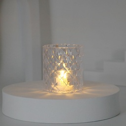 [HH00008081] شمعة ليد مضيئة بدون لهب لتجديد ديكور المنزل وإضفاء اجواء رومانسية هادئة من الاكليريك ​