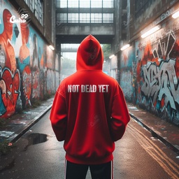 Not Dead Yet هودي اوفر سايز قطن