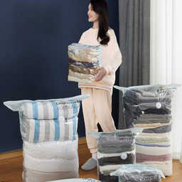 [HH00009255] كيس فاكيوم لتخزين الملابس والبطاطين يوفر مساحة تصل الي 75 % في الدواليب والشنط