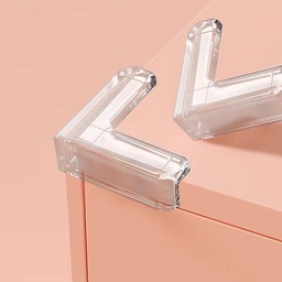 [HH00000565] مجموعة حامي زوايا سيليكون شفاف للأطفال لتجنب الإصابات ٤ قطع