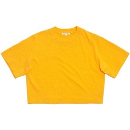 T-shirt Stock Resirve CROP TOP (أصفر )